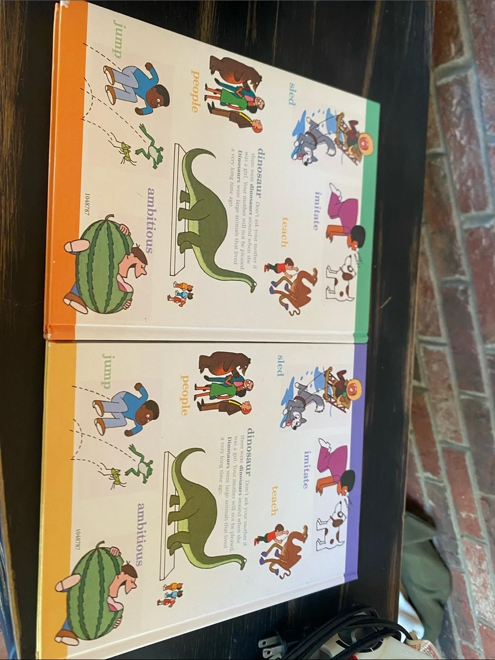 My Fun With Words Colorful Kids  Books 2 book bundle hard cover over 500 pgs